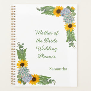 Sunflowers Succulents Mother Bride Wedding Planner