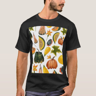 Sunflowers Summer: Vintage Watercolor Pattern T-Shirt