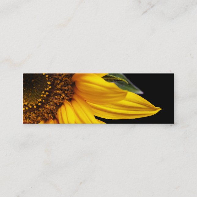 Sunflowers - Sunflower Customised Template Blank Mini Business Card (Front)
