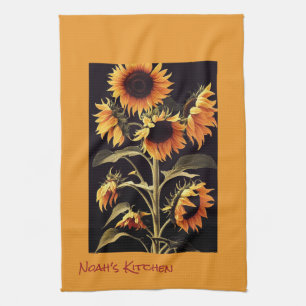 Sunflowers Tea Kitchen Towel
