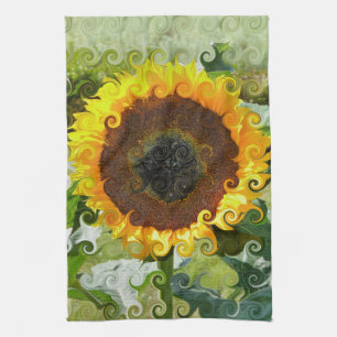 SUNFLOWERS TEA TOWEL