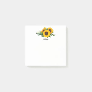 Sunflowers template Post-It Notes