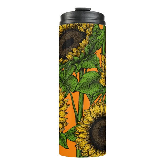 Sunflowers Thermal Tumbler (Front)