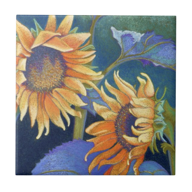 sunflowers tile (Front)