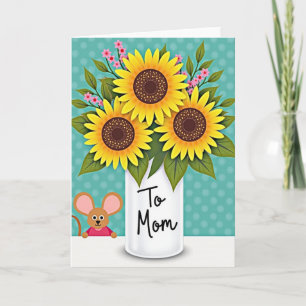 Sunflowers To Mom Happy Gift Card