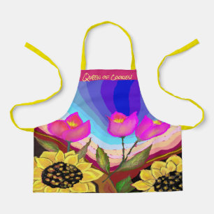 Sunflowers Tulips & Love Thinking of You Apron