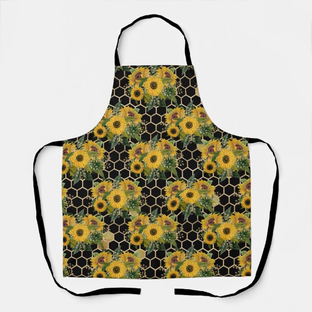 Sunflowers Turn Naturally Toward The Light Apron (Front)