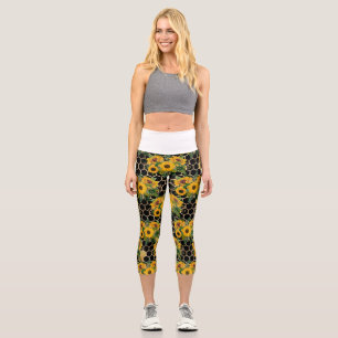 Sunflowers Turn Naturally Toward The Light Capri Leggings
