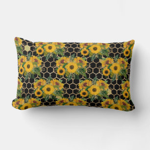 Sunflowers Turn Naturally Toward The Light Lumbar Cushion