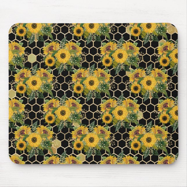 Sunflowers Turn Naturally Toward The Light Mouse Pad (Front)