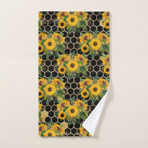 Sunflowers Turn Naturally Towards The Light Hand Towel