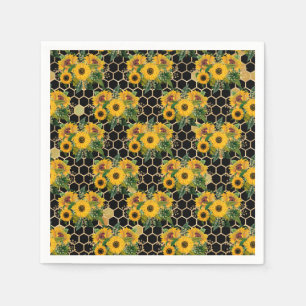 Sunflowers Turn Naturally Towards The Light Napkin