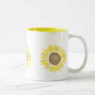 Sunflowers Two-Tone Coffee Mug