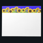 Sunflowers - Ukrainian Flag Peace Freedom Ukraine  Notepad<br><div class="desc">Sunflowers - Ukrainian Flag Peace Freedom Ukraine - Support Independence Together - Victory ! Let's make the world a better place - everybody together ! A better world begins - depends - needs YOU too ! You can transfer to 1000 Zazzle products. Resize and move or remove and add elements...</div>