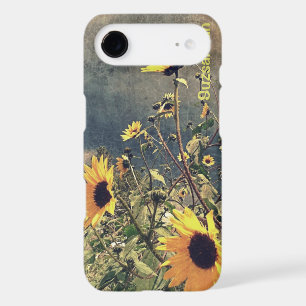 Sunflowers Under Stormy Clouds Custom Name