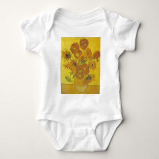 Sunflowers - Vincent Van Gogh Baby Bodysuit