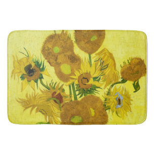 Sunflowers Vincent van Gogh     Bath Mat