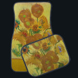 Sunflowers, Vincent van Gogh Car Mat<br><div class="desc">Vincent Willem van Gogh (30 March 1853 – 29 July 1890) was a Dutch post-impressionist painter who is among the most famous and influential figures in the history of Western art. In just over a decade, he created about 2, 100 artworks, including around 860 oil paintings, most of which date...</div>