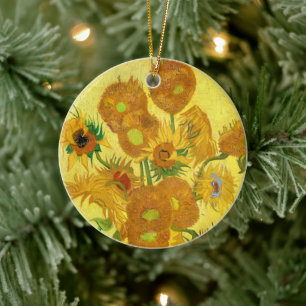 Sunflowers, Vincent van Gogh  Ceramic Ornament