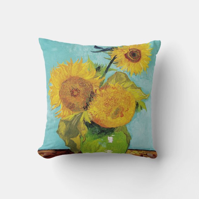 Sunflowers Vincent van Gogh  Cushion (Front)