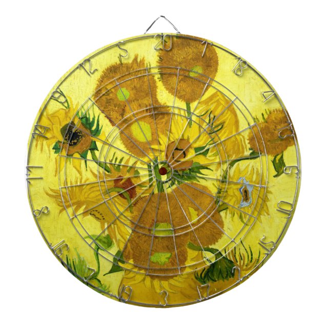 Sunflowers Vincent van Gogh    Dartboard (Front)