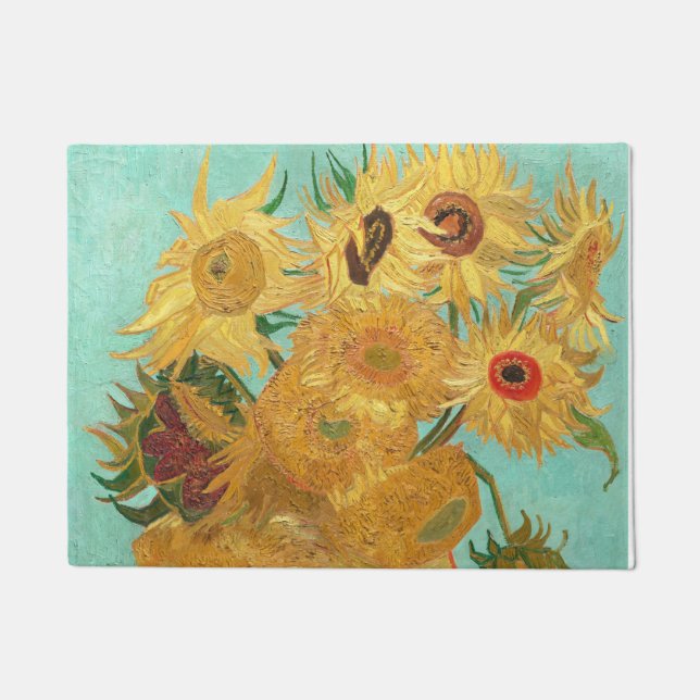 Sunflowers Vincent van Gogh    Doormat (Front)