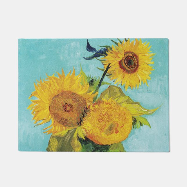Sunflowers Vincent van Gogh   Doormat (Front)