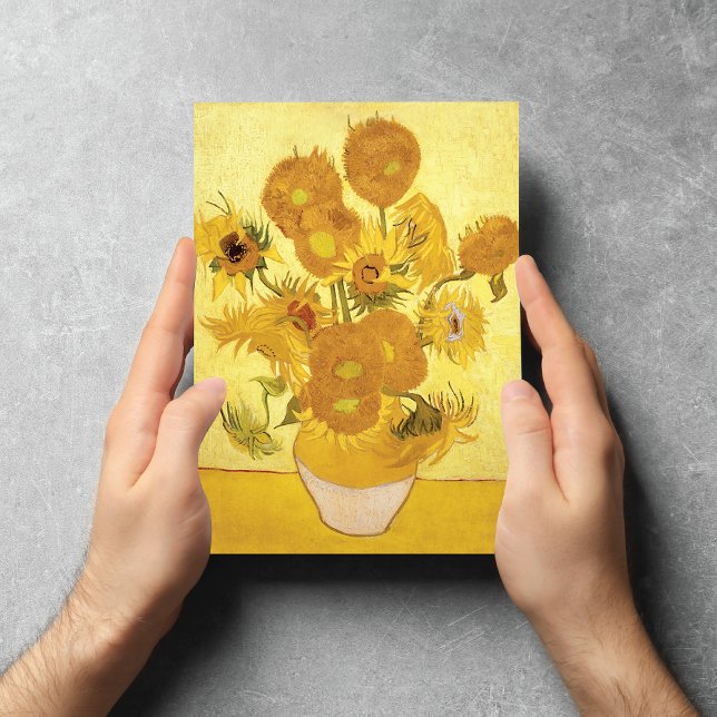 Sunflowers Vincent van Gogh Fine Art Note Card (Creator Uploaded)