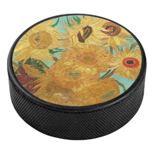 Sunflowers Vincent van Gogh   Hockey Puck