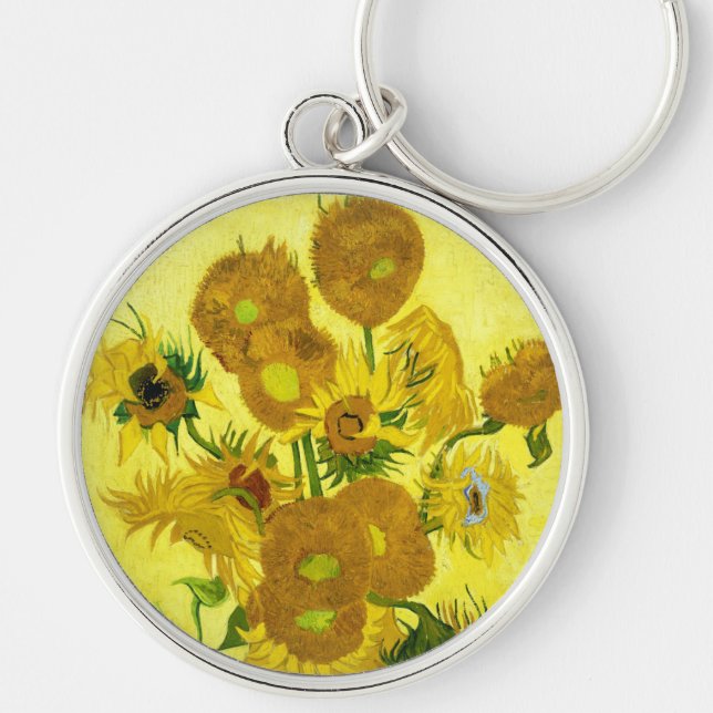 Sunflowers Vincent van Gogh      Key Ring (Front)
