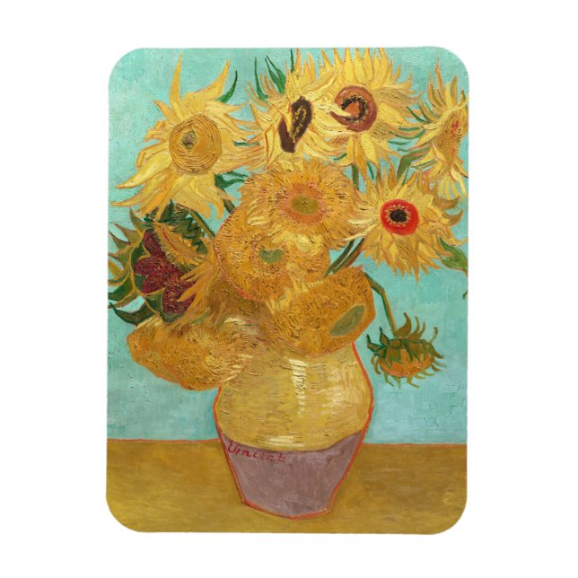 Sunflowers Vincent van Gogh  Magnet (Vertical)