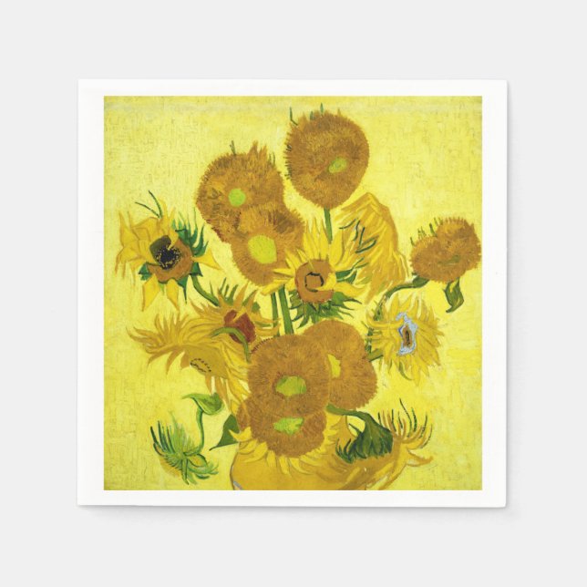 Sunflowers Vincent van Gogh     Napkin (Front)