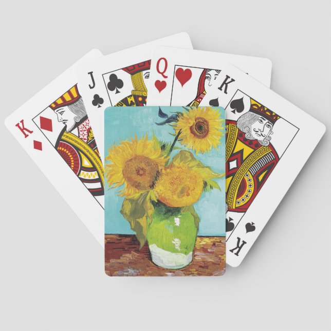 Sunflowers Vincent van Gogh    Playing Cards (Back)