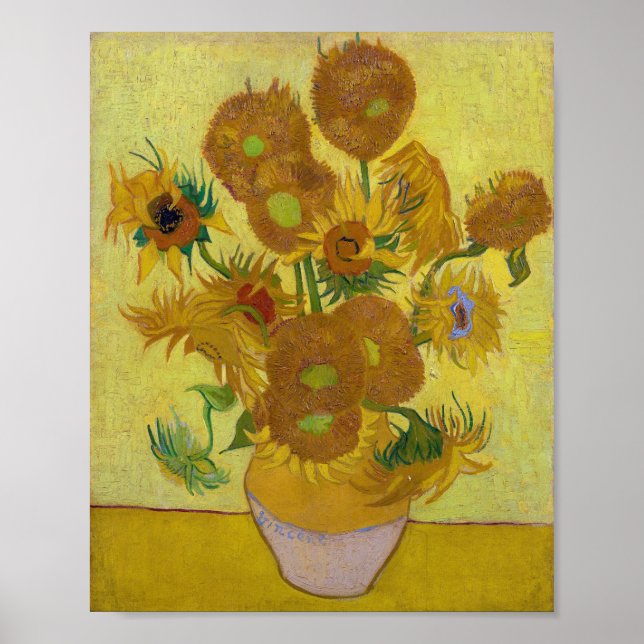 Sunflowers, Vincent van Gogh Poster (Front)