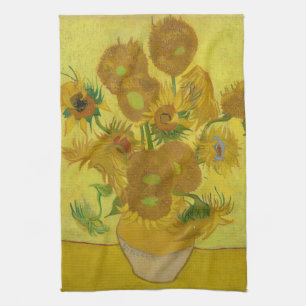 Sunflowers - Vincent van Gogh Tea Towel
