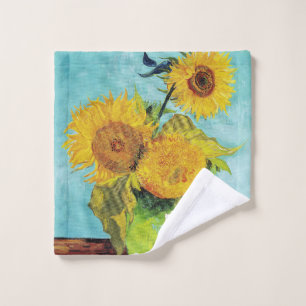 Sunflowers Vincent van Gogh Wash Cloth