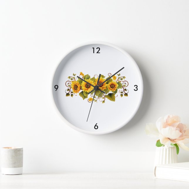 Sunflowers Wall Clock (Home)
