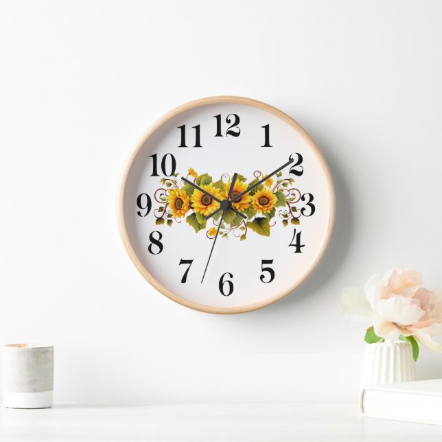 Sunflowers Wall Clock (Home)