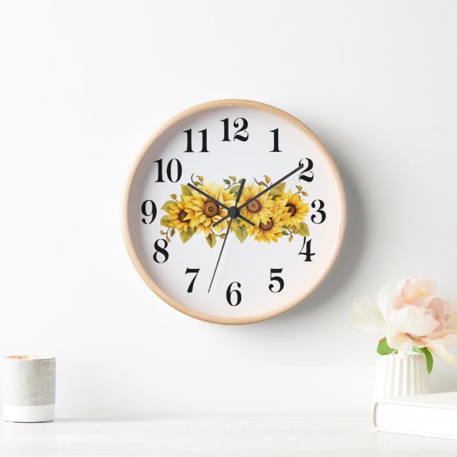 Sunflowers Wall Clock (Home)