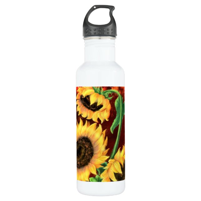 Sunflowers Water Bottle (Front)