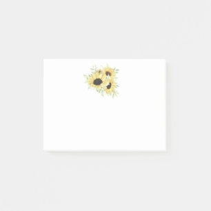 Sunflowers Watercolor Flowers Yellow Floral  Post-it Notes
