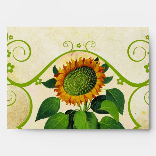 SunFlowers Wedding Envelopes (Front)