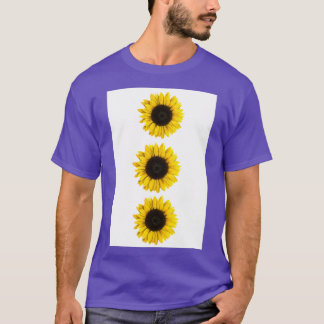Sunflowers white line T-Shirt