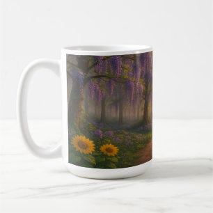 Sunflowers & Wisteria Path Coffee Mug