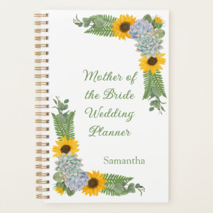Sunflowers Yellow Mother of Bride Wedding Planner