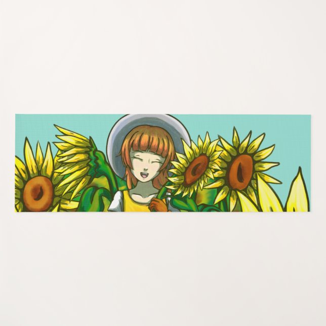 Sunflowers Yoga Mat (Front (Horizontal))