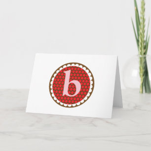 Sunflowery Flair Red- B Note Card
