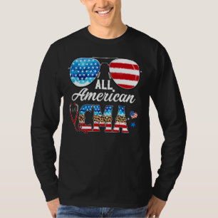 Sunglasses All American Cma Nurse 4th Of July Leop T-Shirt