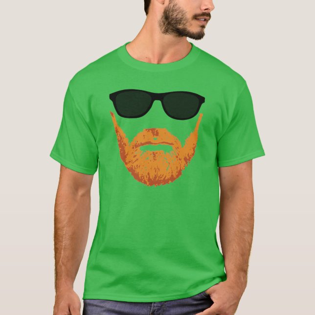 Sunglasses and Red Head Beard T-Shirt (Front)