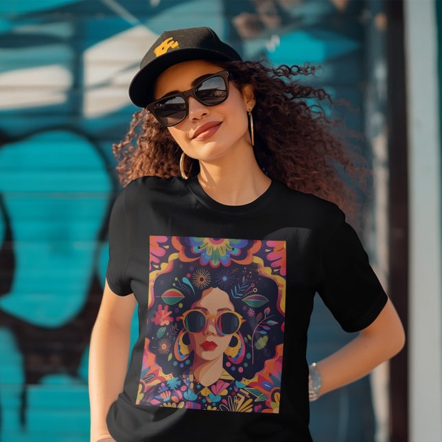 Sunglasses and Sass T-Shirt (Embrace your unique style and celebrate diversity with this amazing design. )